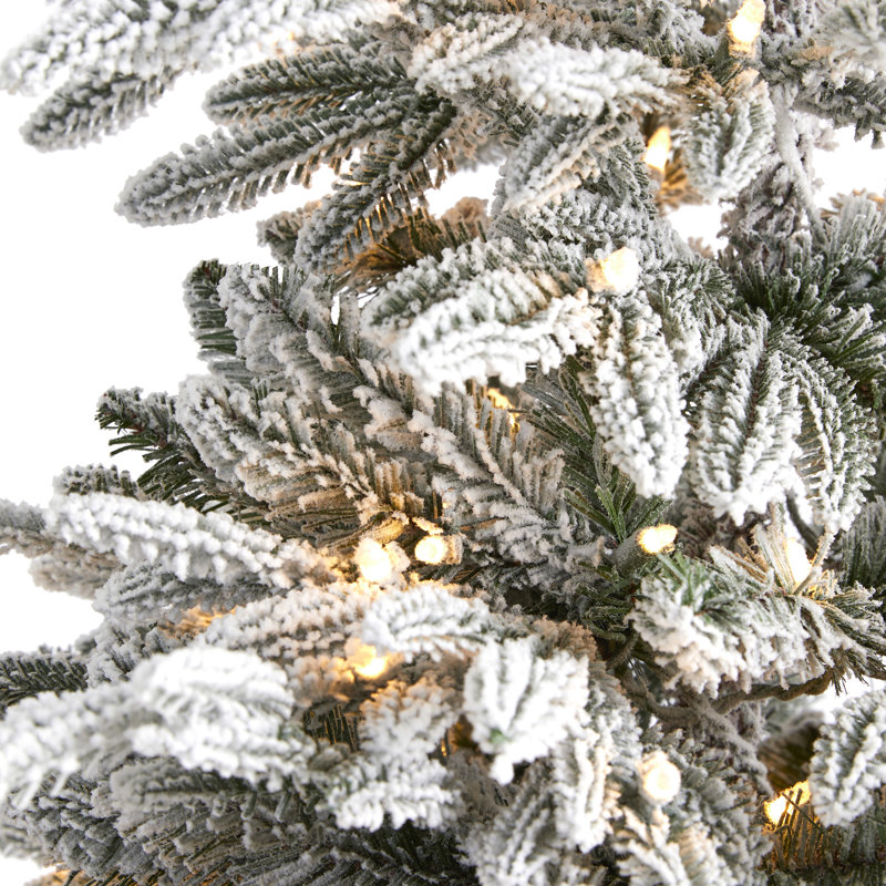 Lighted Artificial Christmas Tree, 6.5' H