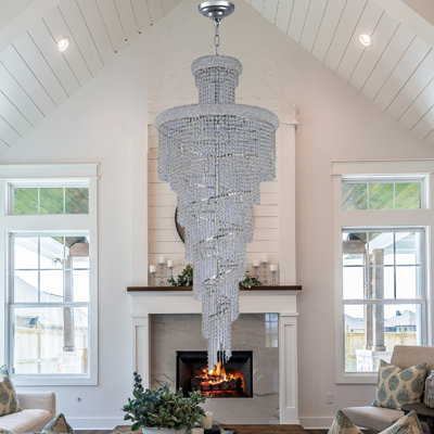 Lustre empire avec accents de cristal