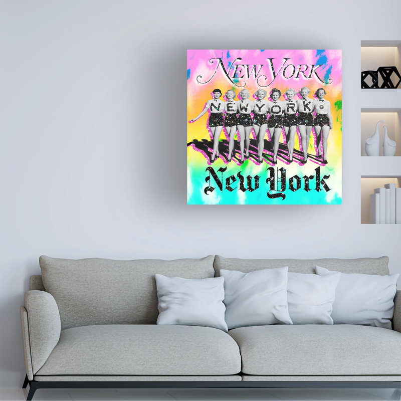 Jess Stempel, New York, art sur toile New York, H 24 po x l 24 po