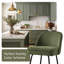 Fabric Upholstered Bar Stools with Spring and Footrest-353470325