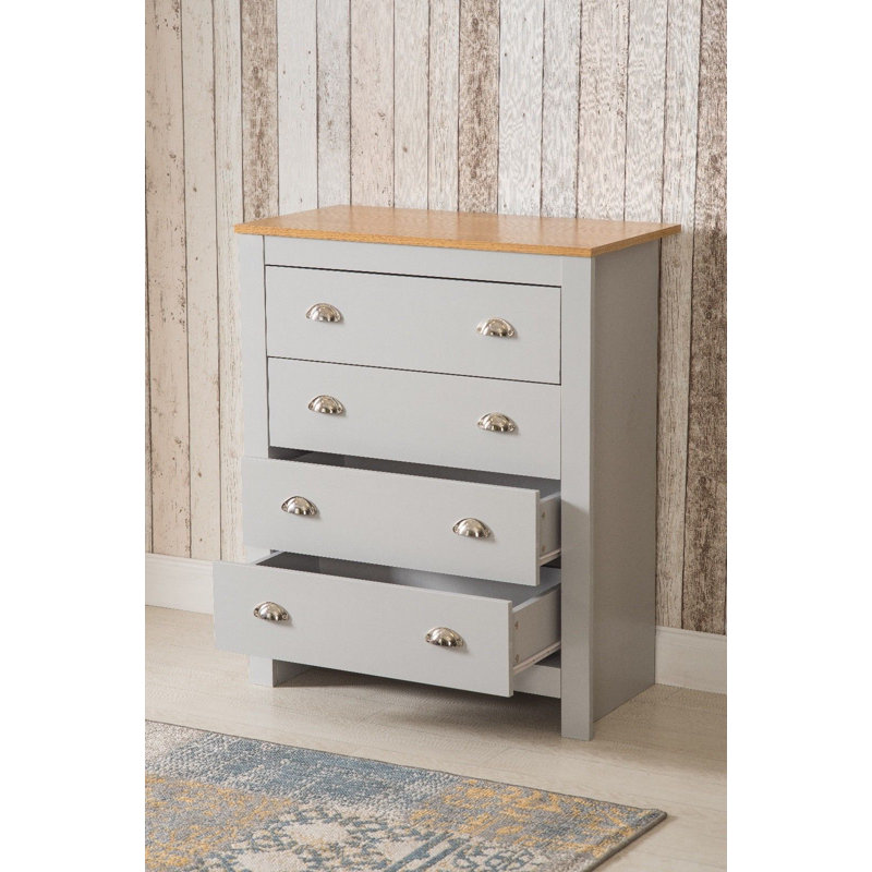 Susana Piece Bedroom Set, Natural/Grey