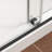 55"-60"W x 76"H Frameless Double Sliding Tub Door Reversible Installation Bypass Shower Door with 5/16" SGCC Tempered Glass, Nano Explosion-proof Film, Matte Black-86753089
