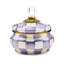Violet Check Squashed Pot