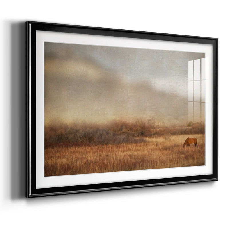 Pâturages au coucher du soleil, Noir, H 19 po x l 27 po x P 1,5 po