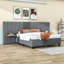 Grand lit plateforme tapissier avec tête de lit Junia-1230418931