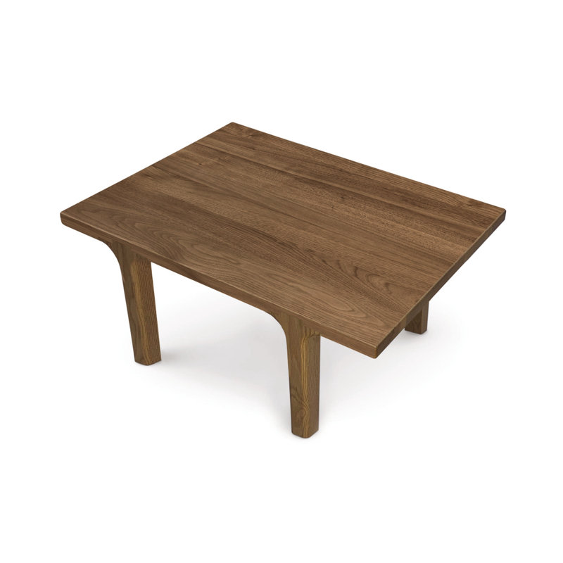 Sierra Solid Wood End Table, Natural Walnut, 24" D x 24" W x 14" H