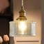 Luminaire suspendu en laiton 1 lumière