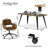 ROSS 4-Person Four Leg Modern Dining Set-2076267819-2076267820