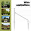 Vidaxl Fence With Posts PVC-Coated Steel-116797882-116797884