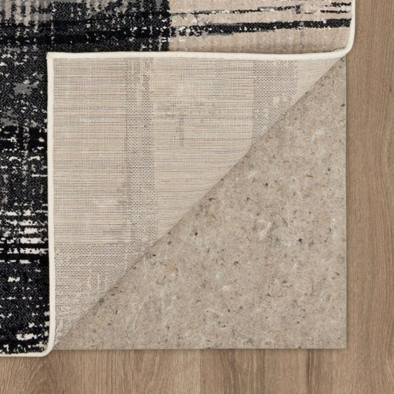 Karastan 5'3" x 7'10" Gray and Multicolor Abstract Wool Area Rug