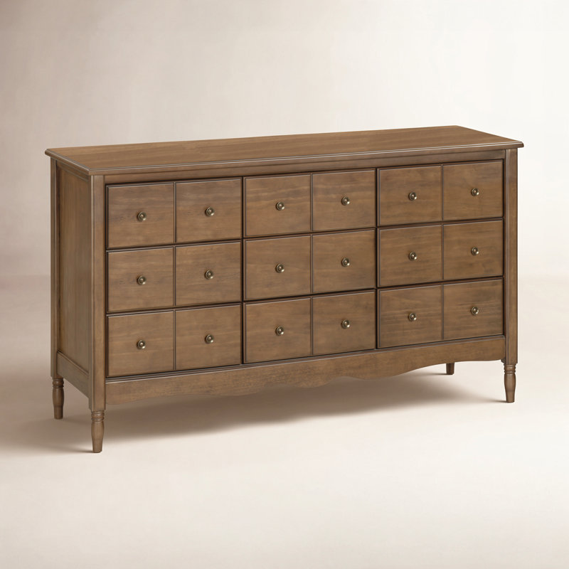 Liberty 9-Drawer Assembled Dresser, Natural Walnut