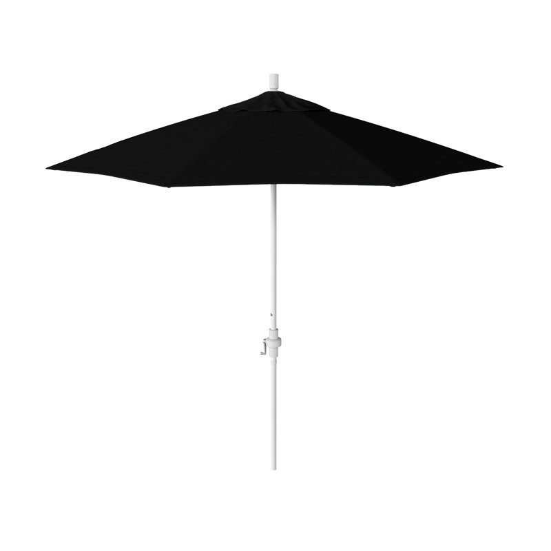 Parasol de marché 108 po Calline, Tissu performance noir