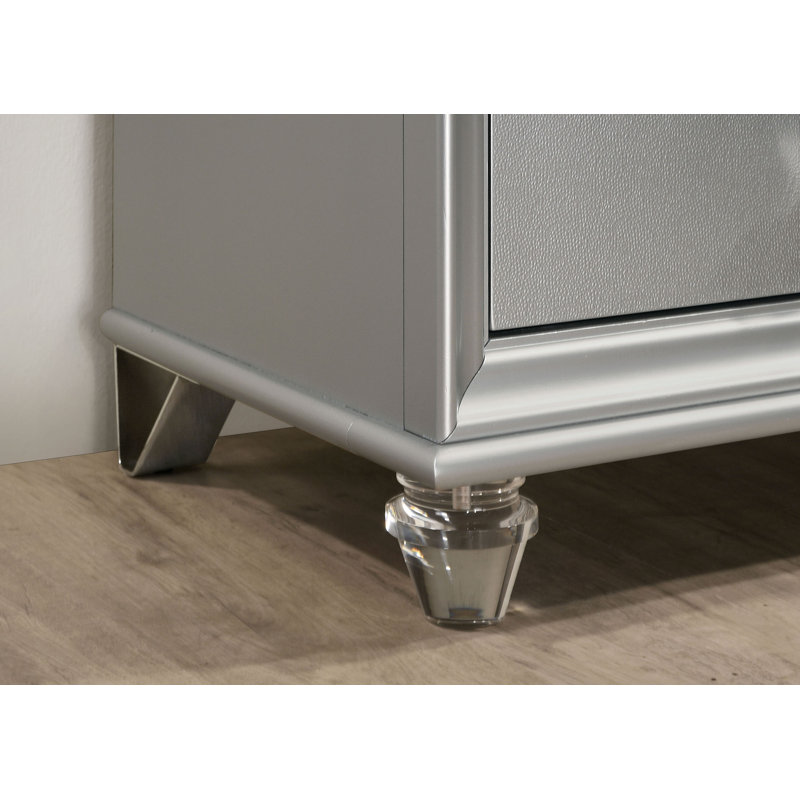 Belliveau 63.63'' W 8 - Drawer Dresser, Silver