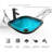 72" Double Bathroom Vanity Set with Glass Sink Top, Water Saving Faucet-923368721-923368720