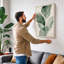 Single Stem in Green Botanical - Wrapped Canvas-1038055939-1038055942
