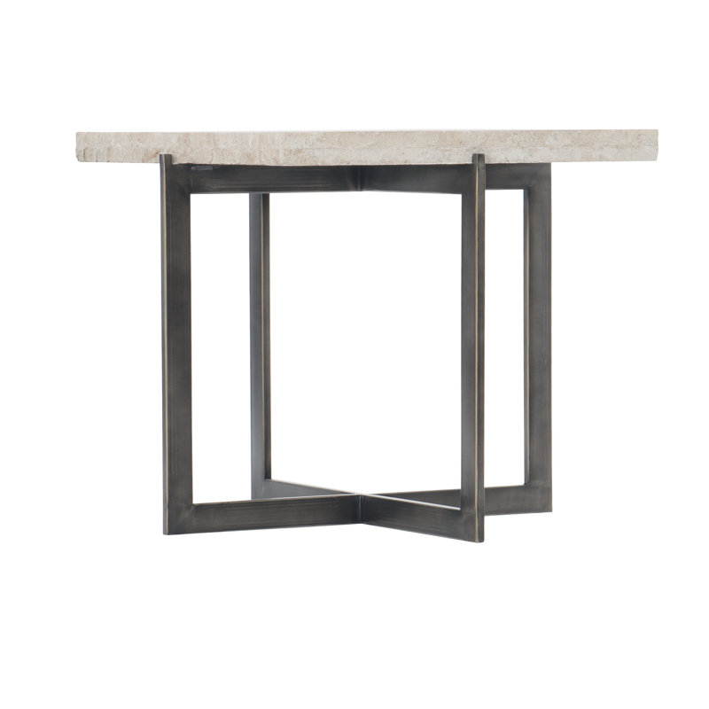 Transitional Brown and White Square Cocktail Table with Storage