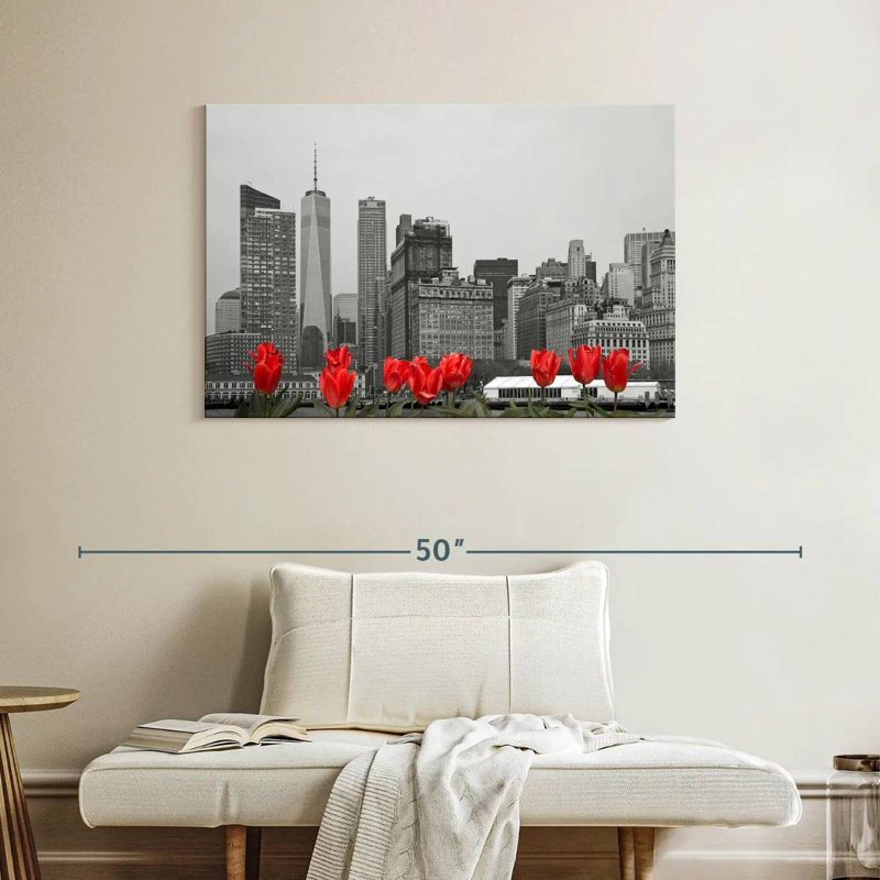 Ravi NYC Tulips Pop, 26" H x 39" W