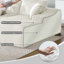 Méridienne à compression moderne en velours côtelé, confortable et rembourrée avec coussins de salon-1549540662