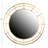 Round Wire Framed Wall Mirror