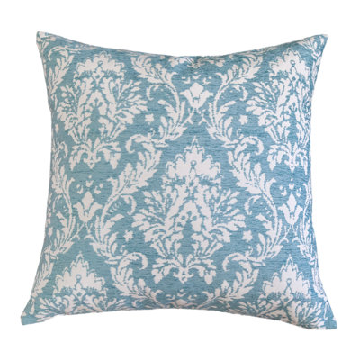 Damask Chenille Throw Pillow