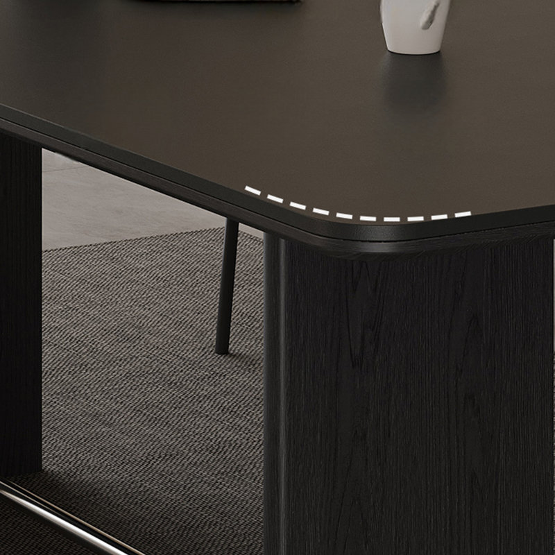 Rock Plate Dining Table Sets., 29.53"H x 86.61"L x 35.43"W 