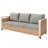 Rattan Patio Sofa With Cushions-788700647