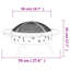 Delores Fire Pit with Poker 70 cm XXL Steel