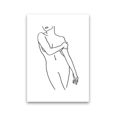 Female Front Pose 1 Piece Wall Art