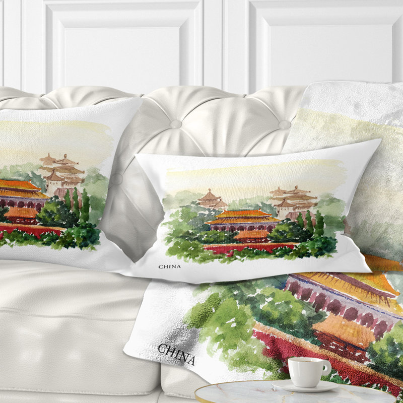 Coussin décoratif en porcelaine de Chine