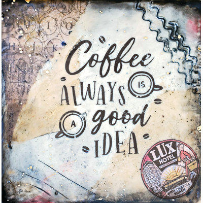 «Coffee Love 2» par Britt Hallowell - Art textuel