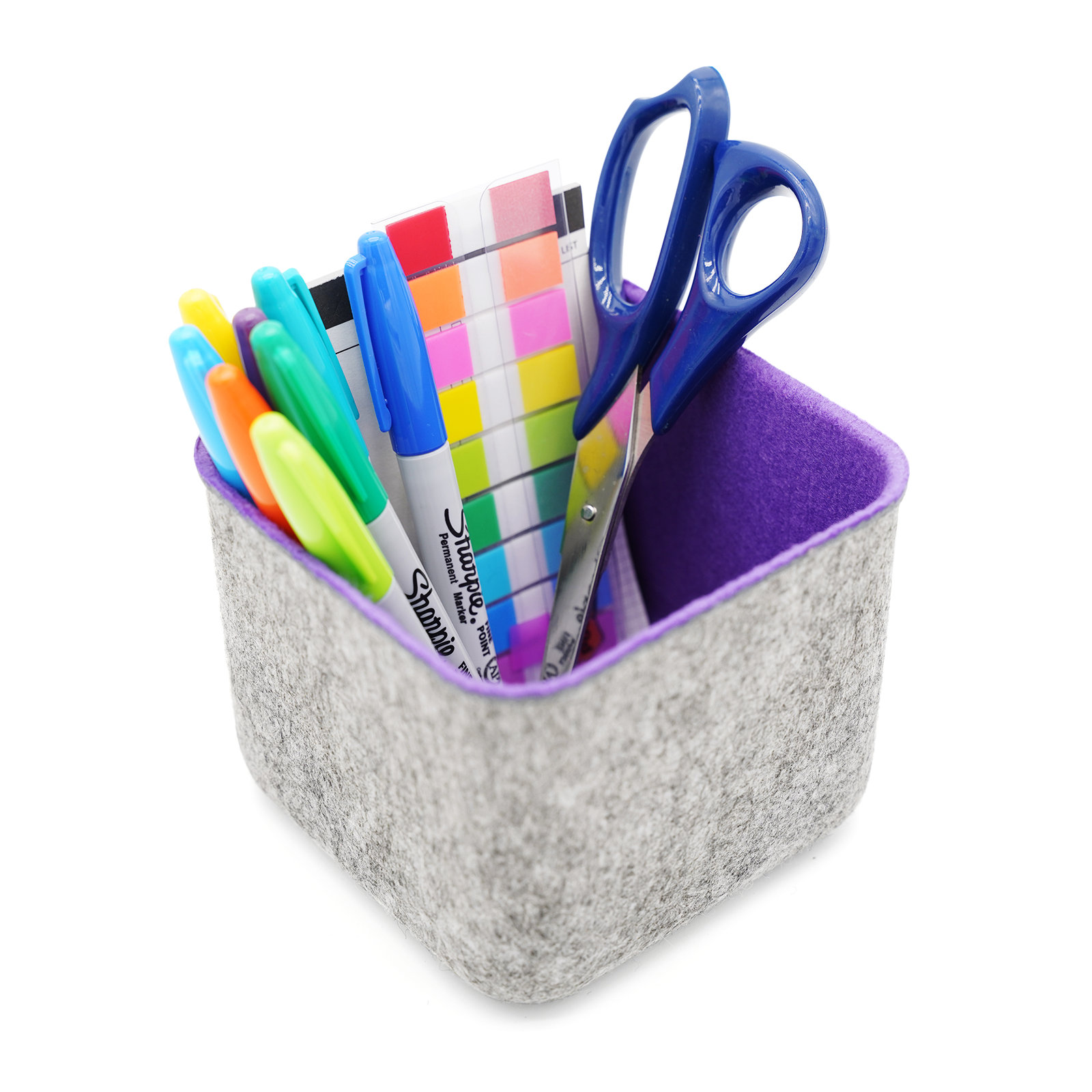 Reuben Office Desk Organizer, Purple