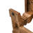 Solid Wood Bench With Double Trestle