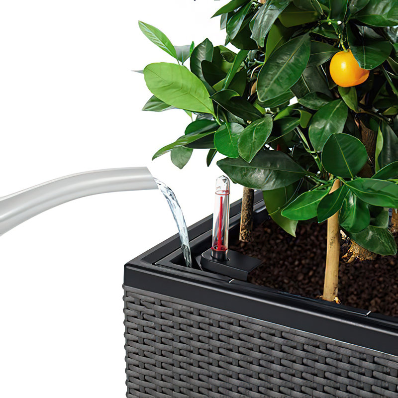 Trio Planter Box, Granite, 46.5cm H x 132.5cm W x 44.5cm D