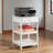 Aisha 3 Solid Wood Writing Desk Office Set in White Finish, 30.60'' H X 47.05'' W X 19.85'' D-821625492