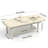 Husman 75" Professional Massage Table Adjustable Bed Physical Therapy Table Lash Bed with Metal Legs