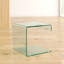 Amalia Glass Top C Table End Table