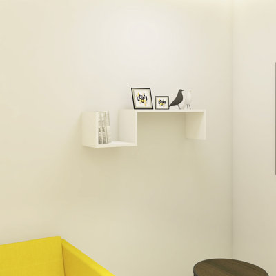 2 Piece Floating Shelf with Adjustable Shelves