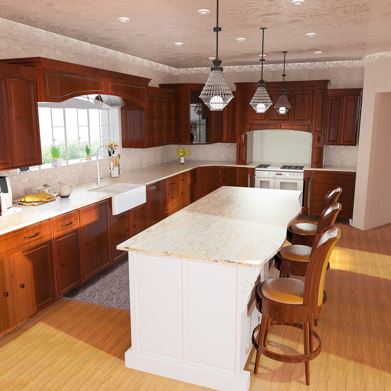 33'' L Farmhouse / Apron Double Bowl Fireclay Kitchen Sink