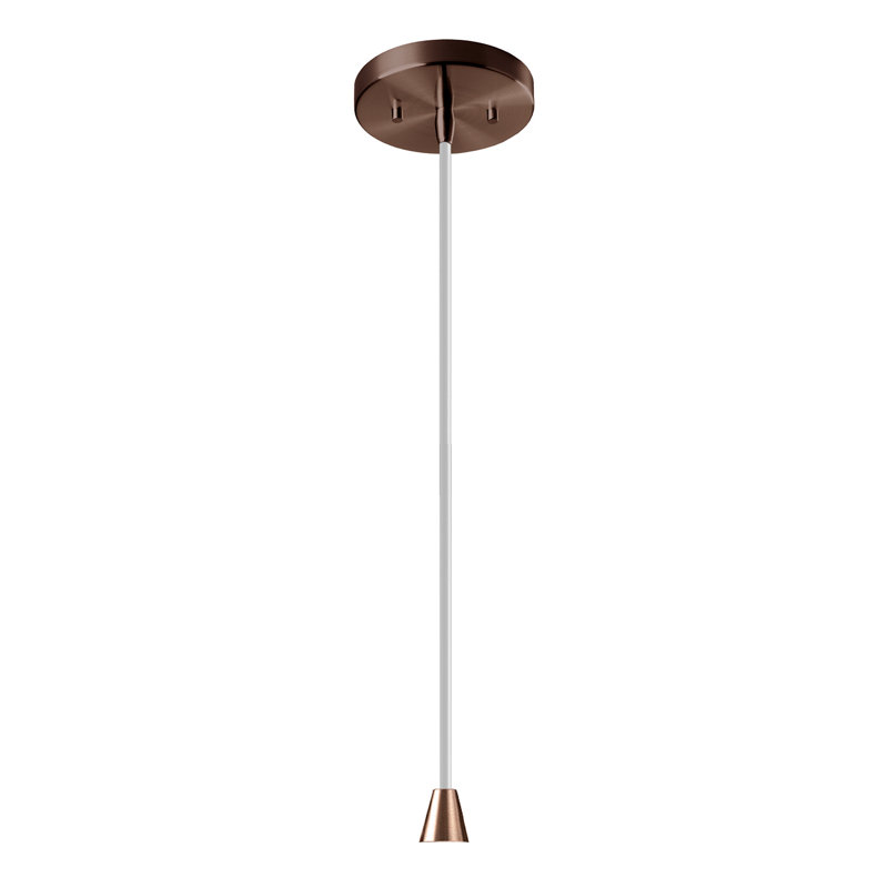 Luminaire suspendu simple Leni, Étain martelé, Bronze foncé