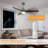 Glio 52 in. Nickel Dark Walnut Downrod Standard Ceiling Fan with Integrated LED with Remote Included DC Motor-1085669867-1085669655