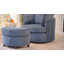 Fauteuil d'appoint pivotant en tonneau avec rangement caché Corduroy-1991424016