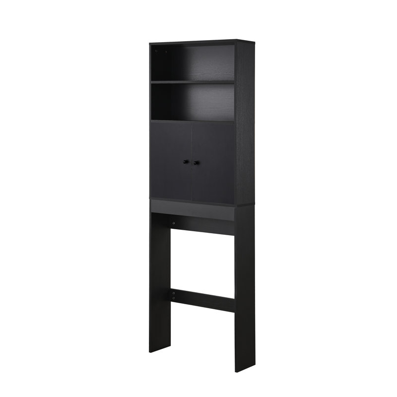Armoire de rangement au-dessus de la toilette, Noir