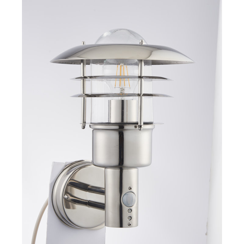 Elena Chrome 32.5cm H Outdoor Wall Lantern