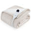 Couverture électrique, flanelle à nervures douces, chauffage avec 4 réglages de temps, 6 niveaux de chaleur, arrêt automatique avec minuterie de 3 heures, GentleSoft ™-102355035-102355041-122920314