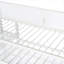 Lit mezzanine en métal avec tablettes à 4 niveaux et rangement-2055445010