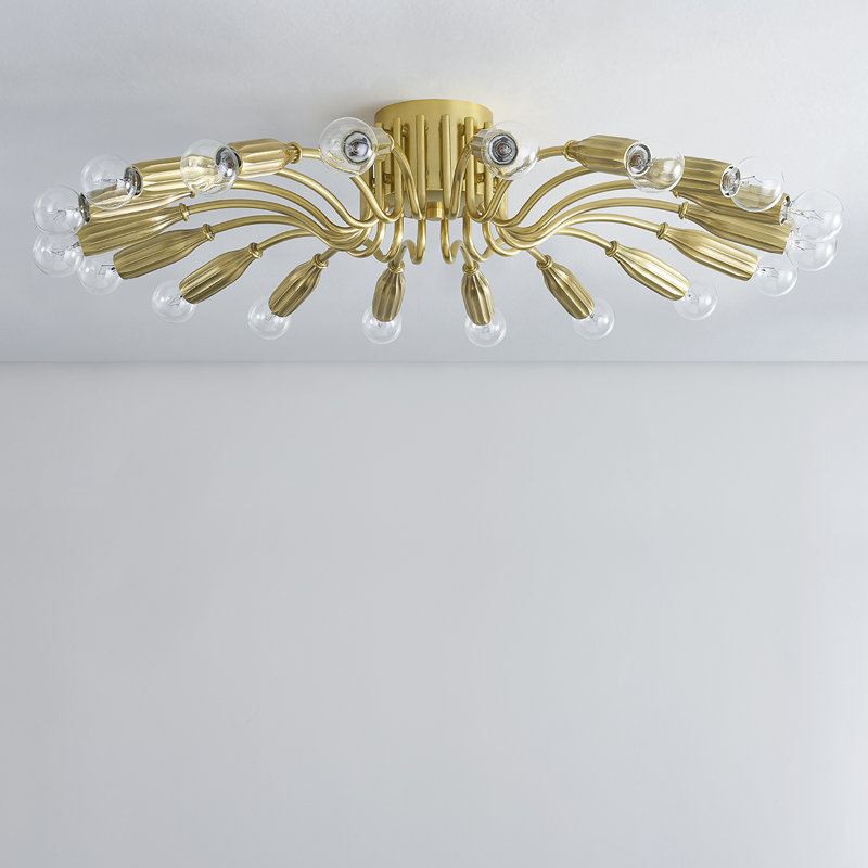 Plafonnier semi-encastré 18 lumières Barney