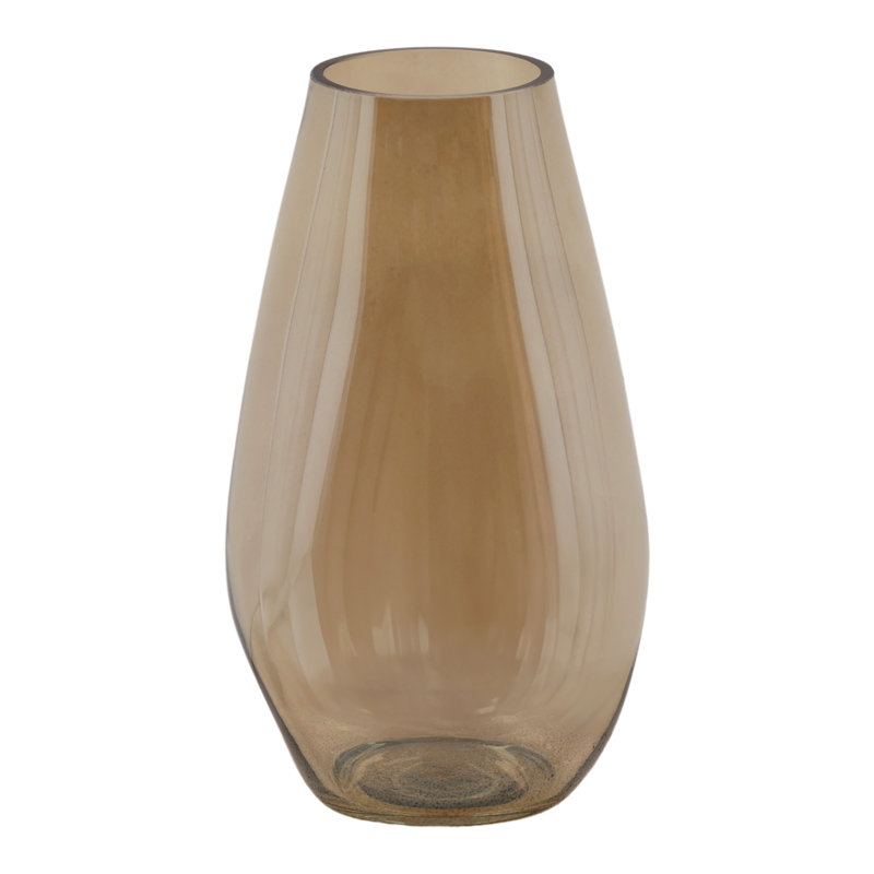 Aviana Vase Champagne, 11.81" H x 6.89" W x 6.1" D