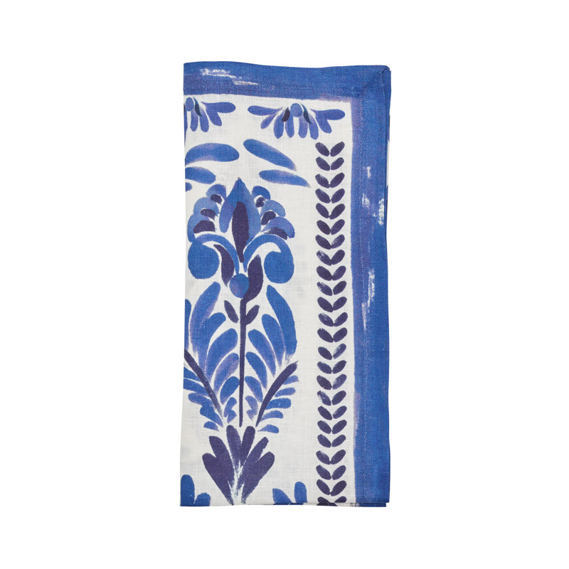 Botanica Napkin, Ivory/Navy