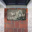 Tapis de porte d'extérieur vintage imprimé Merry Christmas, par Kim Allen, 18 po x 30 po