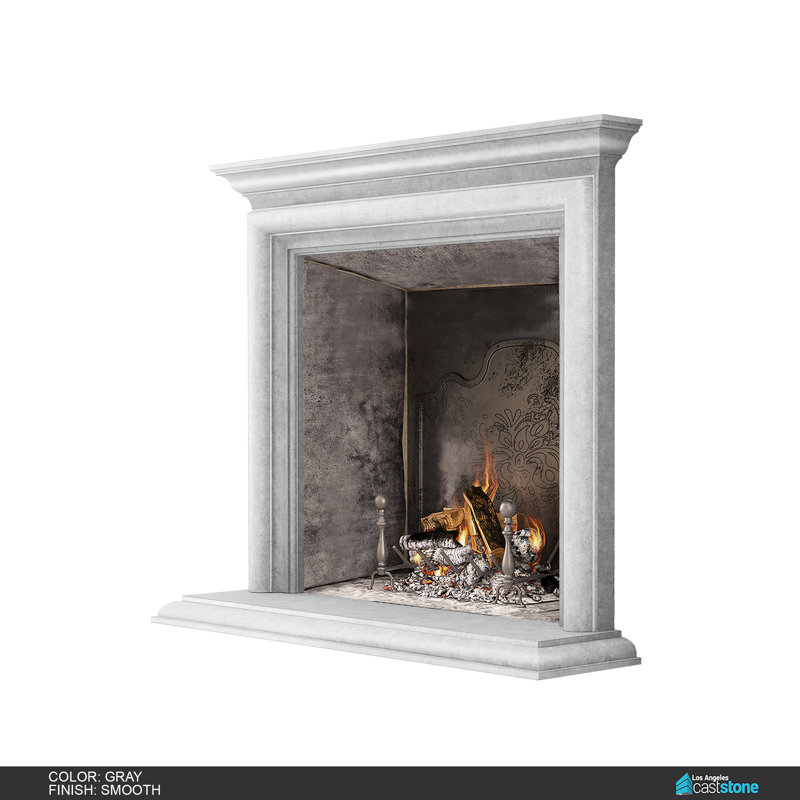 Glasgow Fireplace Mantel Surround, Gray